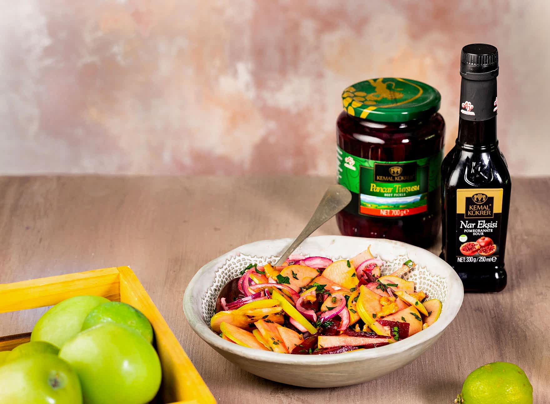 Yeşil Elmalı Mayhoş Salata Tarifi